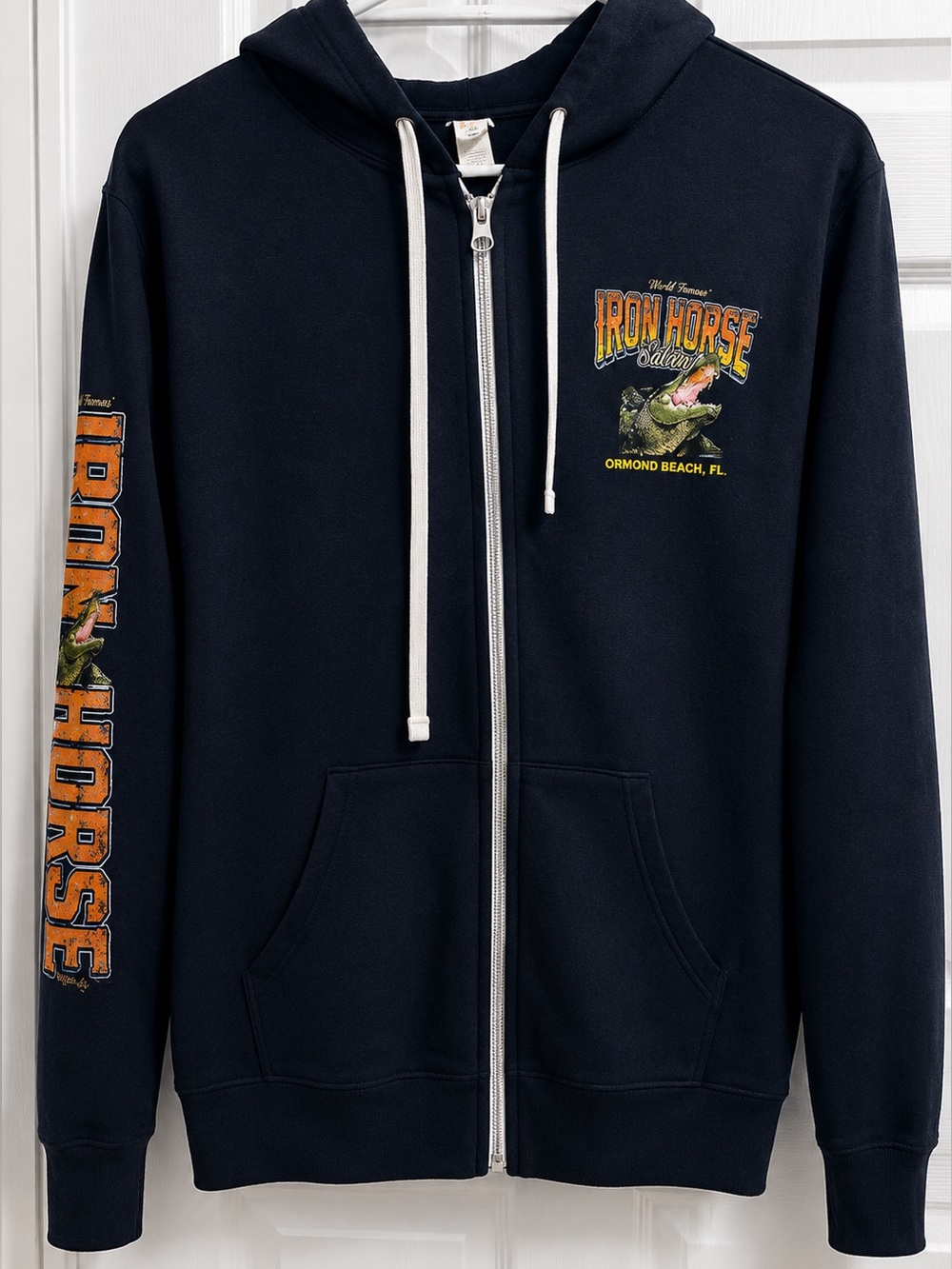 🔥RARE VINTAGE -90s Florida Iron Horse Saloon Graphic Hoodie - Black